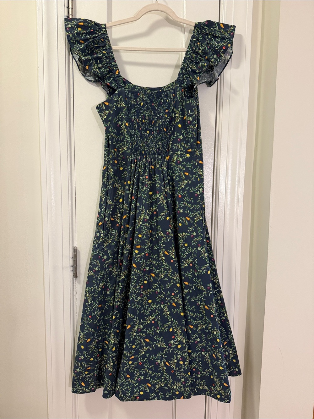 Hill House The Daphne Dress - Midnight Garden Cotton Size M - Picture 2 of 3